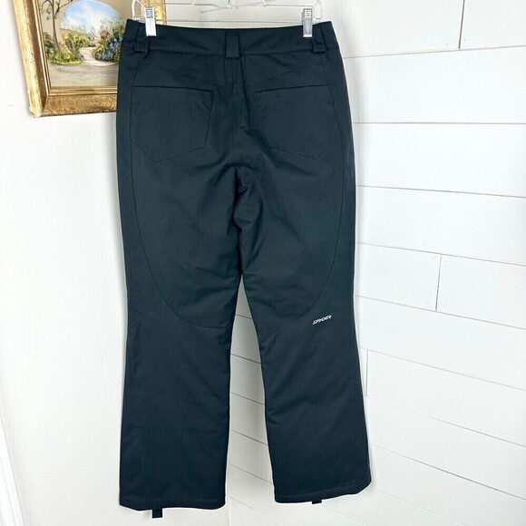 Spyder Winner Athletic Fit Insulated Ski Snow Pant Black Women's Size 10 - Picture 2 of 7